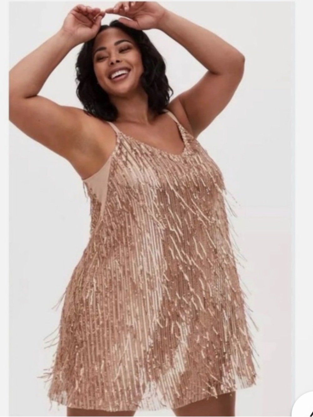 TORRID 3X LIKE NEW SEQUIN FRINGE MINI PARTY DRESS